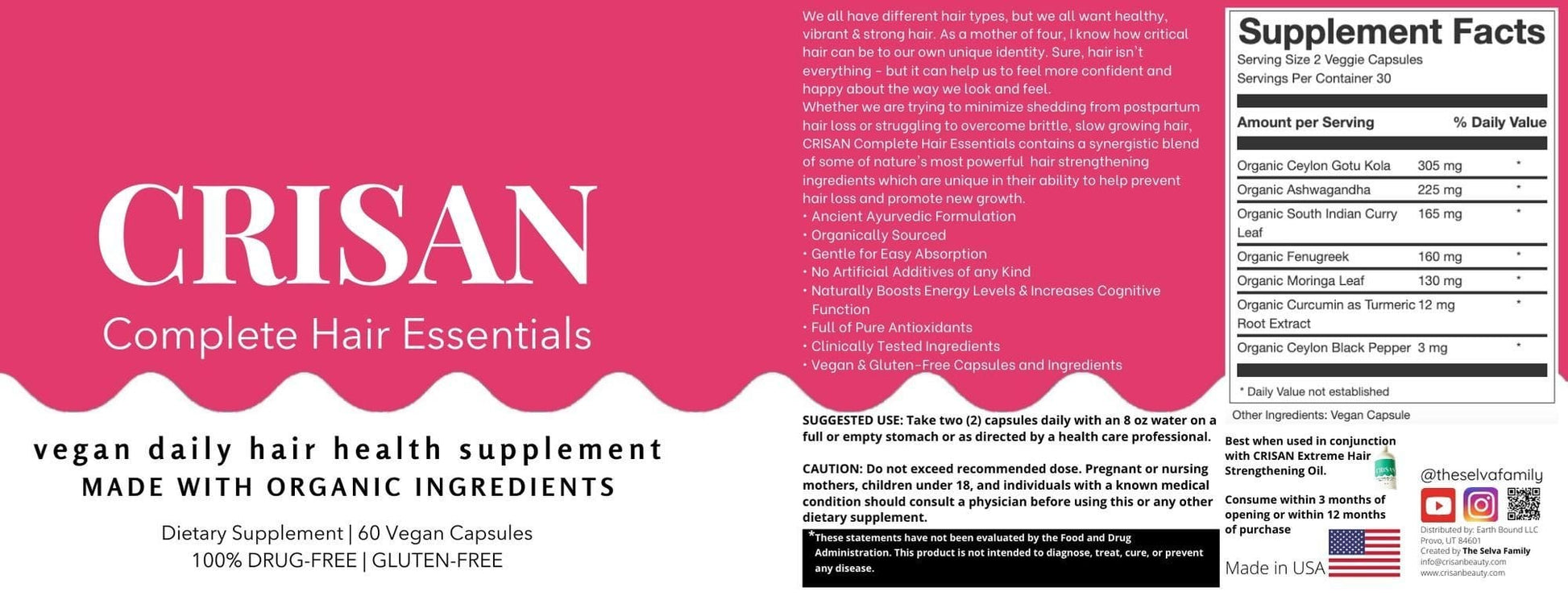 organic hair vitamins