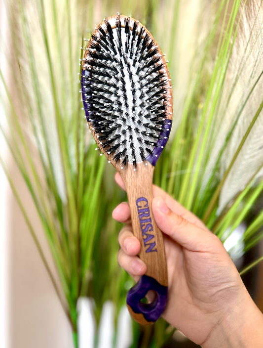 Amethyst CRISAN Everlasting Hair Brush with Interchangeable Bristles - February
