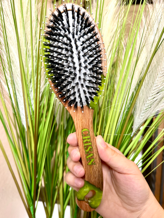 Peridot CRISAN Everlasting Hair Brush with Interchangeable Bristles - August