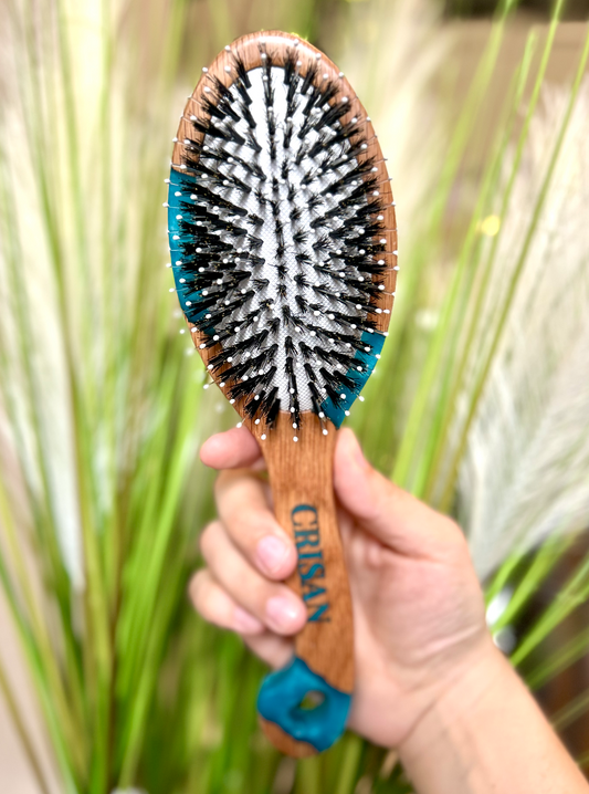 Blue Topaz CRISAN Everlasting Hair Brush with Interchangeable Bristles - December