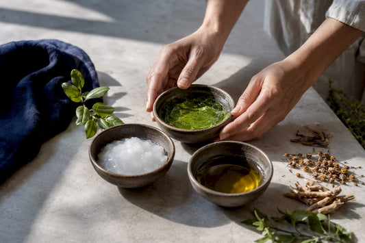 Ayurvedic ingredients for dosha-based hair care