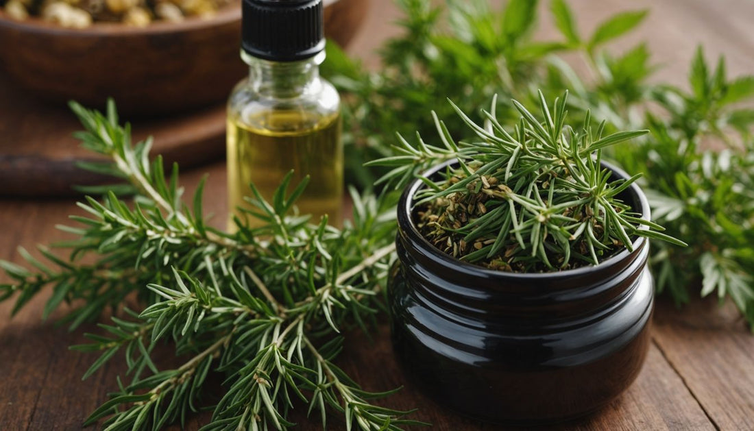 Herbs and oils as natural hair loss solutions.