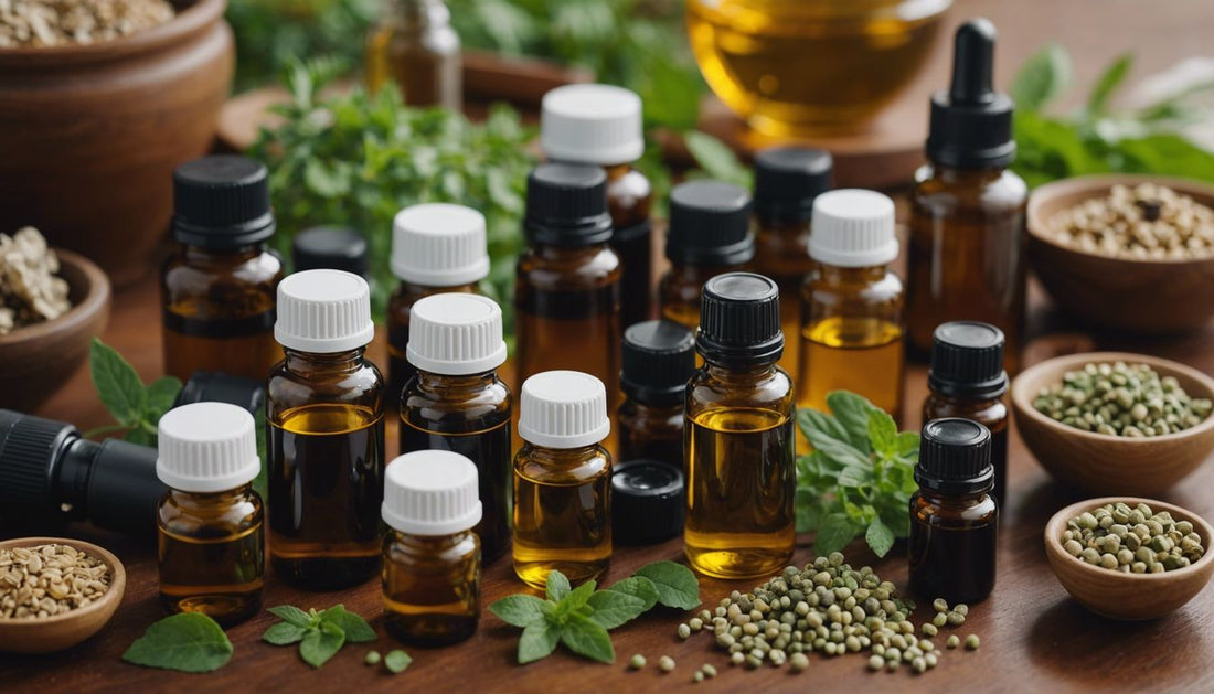Natural hair loss treatments: essential oils, herbal supplements, and a healthy diet for 2024.