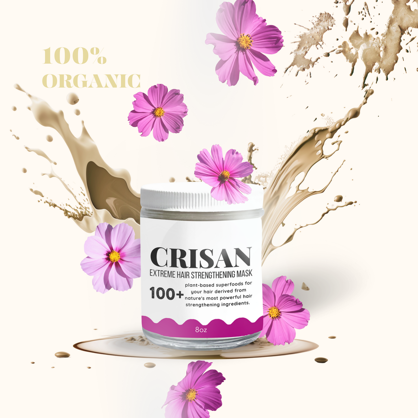 CRISAN Extreme Hair Strengthening Mask - 100+ Plant-Based Hair Strengthening Ingredients