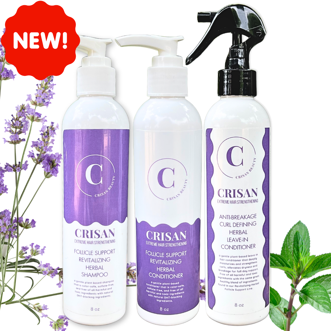 NEW: Follicle Support Herbal Shampoo, Conditioner, and Leave-In Conditioner Set