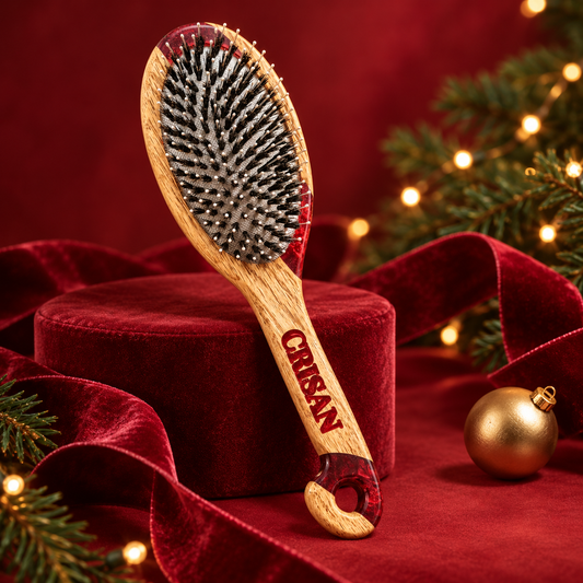 CRISAN brush in a coordinated holiday setting