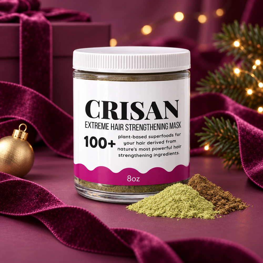 CRISAN mask in a coordinated luxury holiday setting