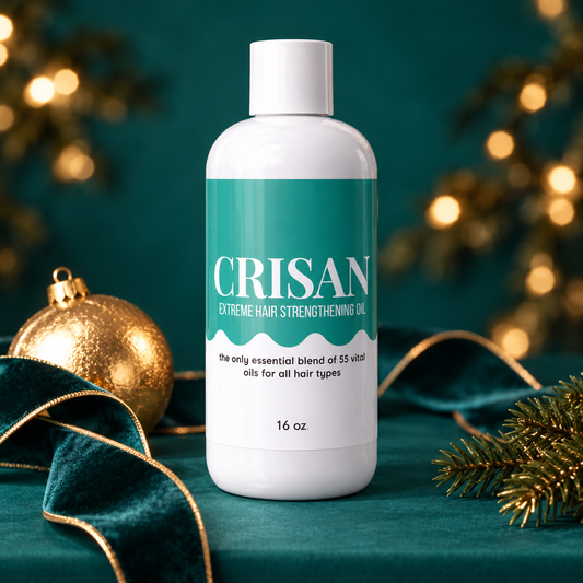 CRISAN oil in a coordinated holiday setting