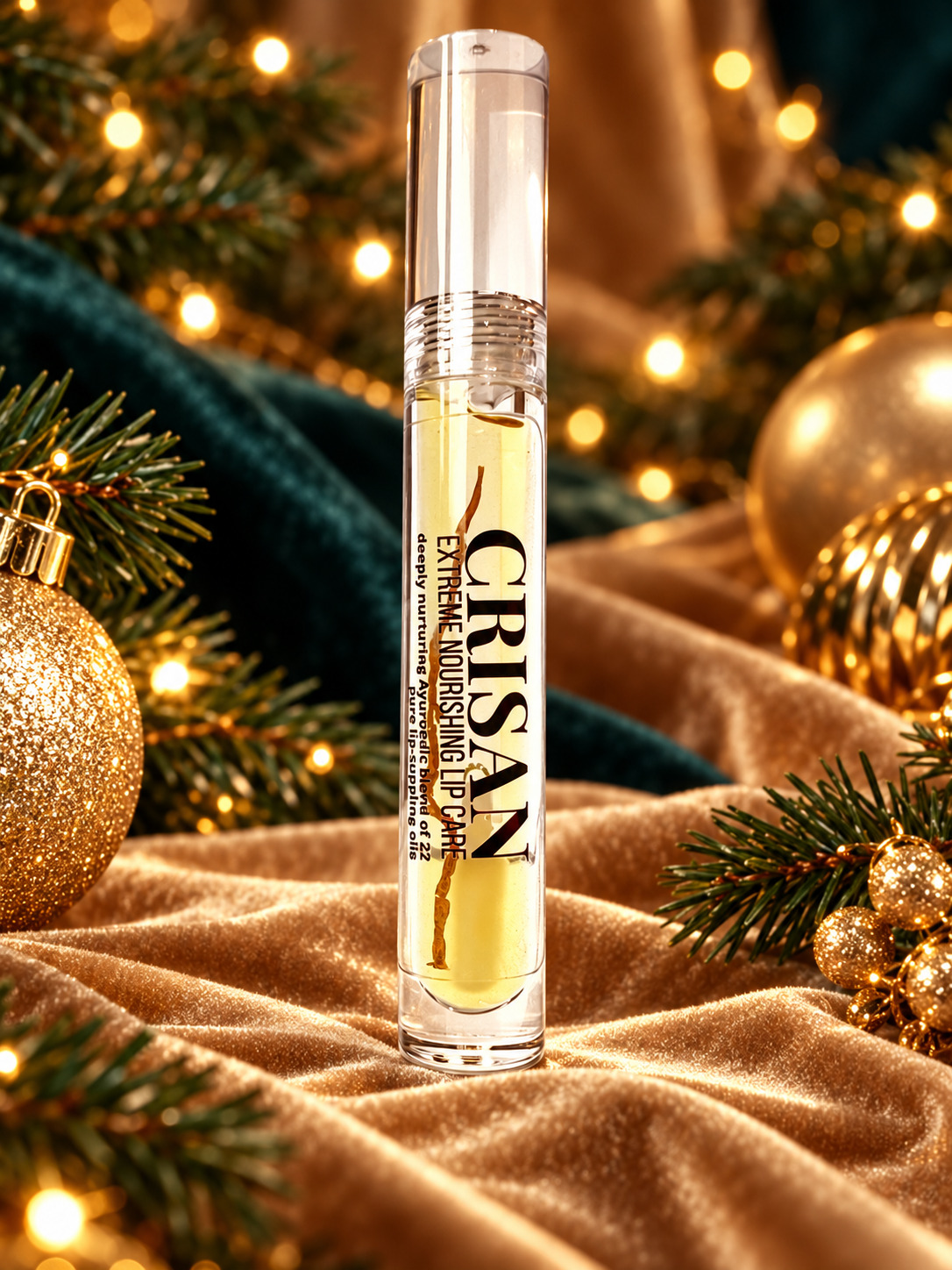 Hydrating Lip Oil for Soft, Healthy Lips | CRISAN — holiday product photograph