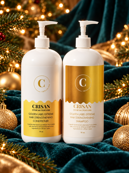 Sulfate-Free Shampoo & Conditioner for Hair Growth & Strength | CRISAN — holiday product photograph