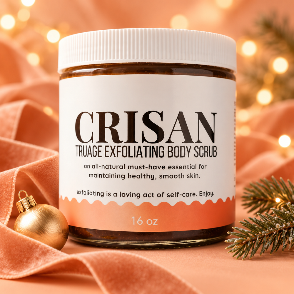 CRISAN scrub in a coordinated luxury holiday setting