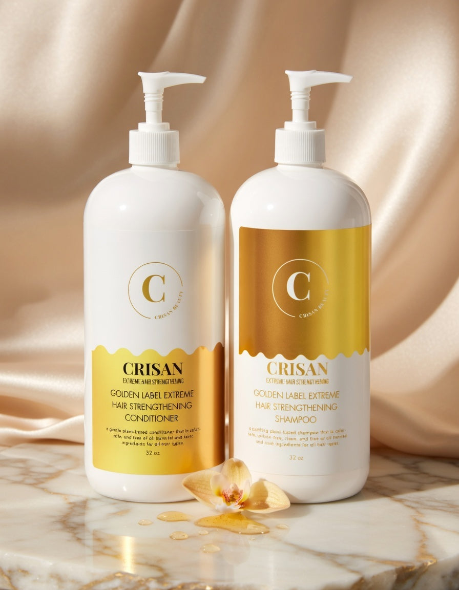 Golden-Label Extreme Hair Strengthening Shampoo & Conditioner