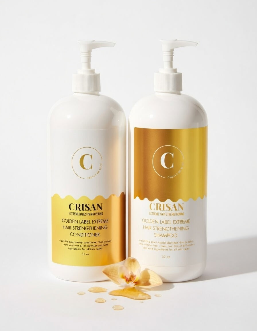 Golden-Label Extreme Hair Strengthening Shampoo & Conditioner