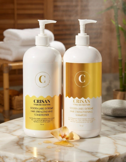 Golden-Label Extreme Hair Strengthening Shampoo & Conditioner