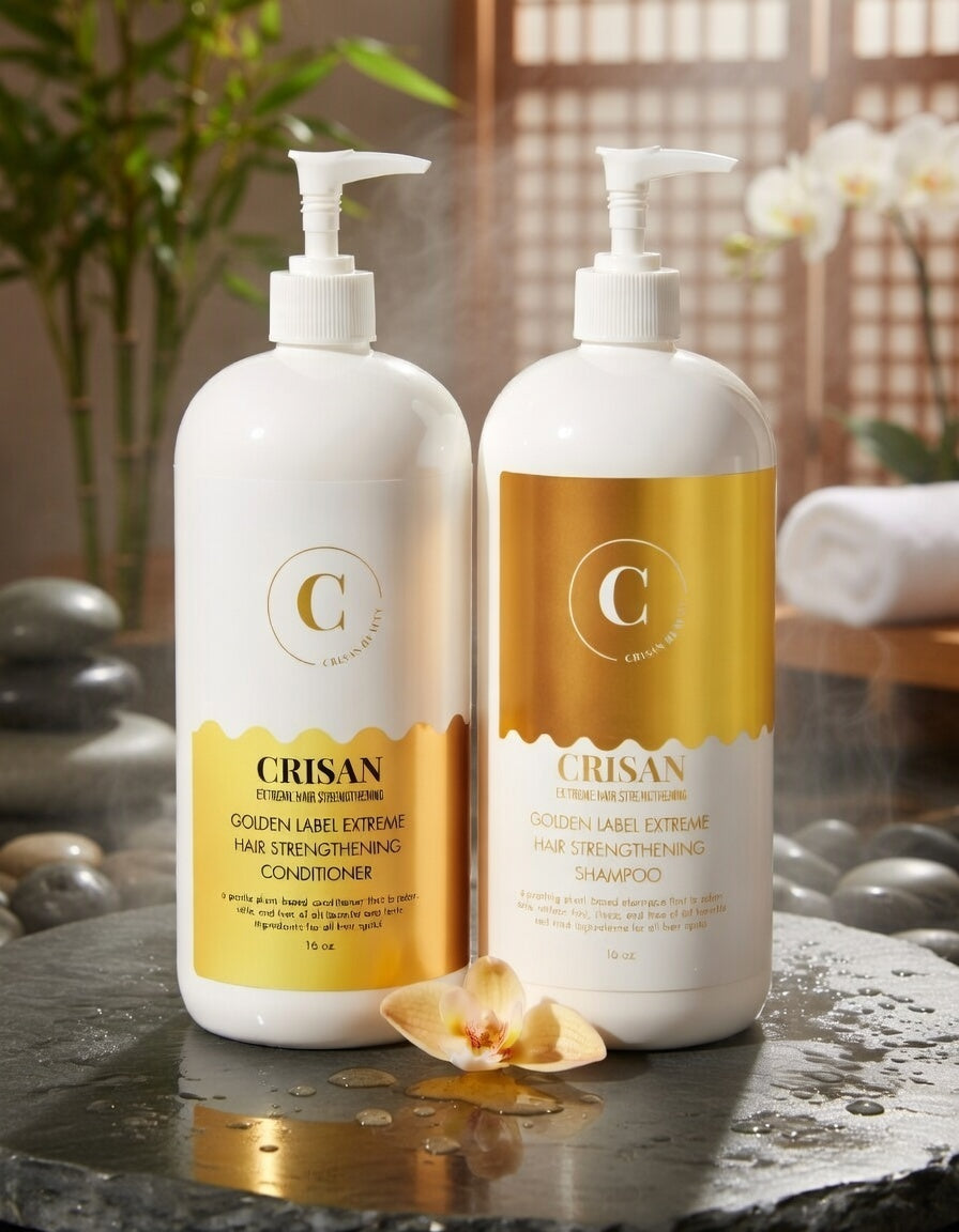 Golden-Label Extreme Hair Strengthening Shampoo & Conditioner
